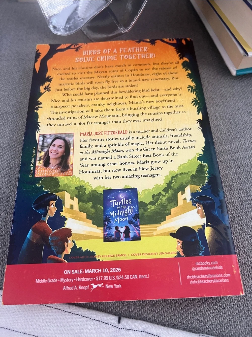 María José Fitzgerald Mystery on Macaw Mountain Hardcover Advance Copy 2026
